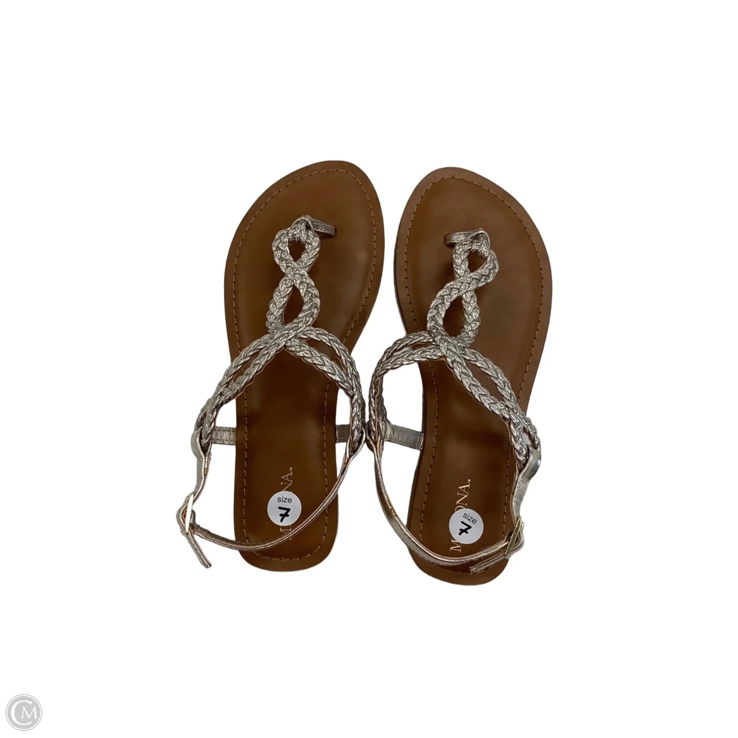 Sandals Flats By Merona In Gold, Size: 7