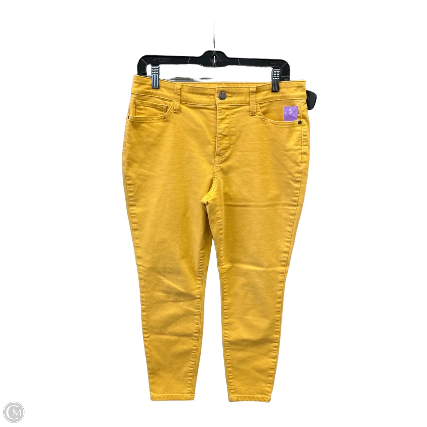 Jeans Skinny By St Johns Bay In Yellow, Size: 10