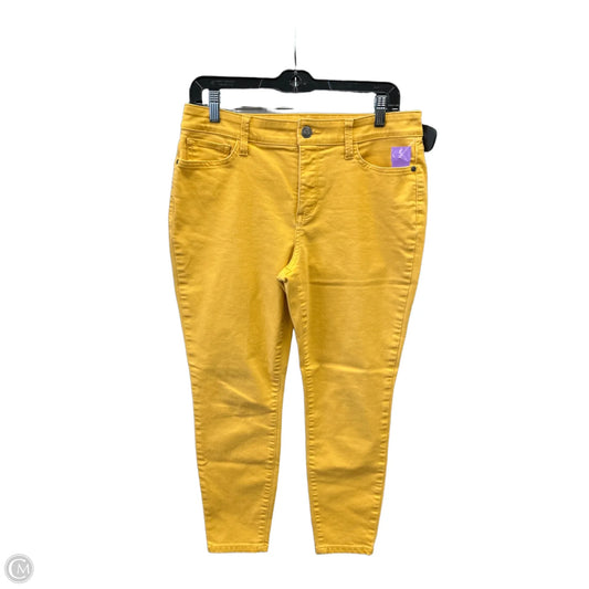 Jeans Skinny By St Johns Bay In Yellow, Size: 10