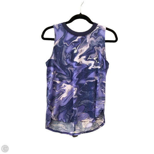 Athletic Top Long Sleeve Collar By Tek Gear In Purple, Size: S