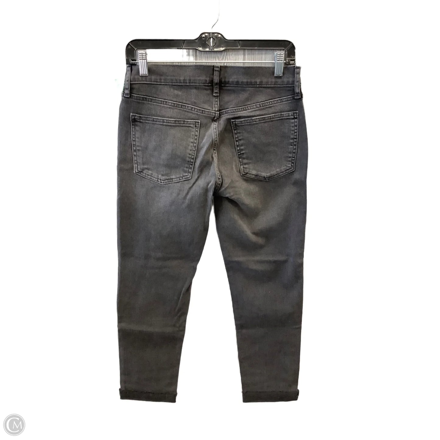 Jeans Cropped By Gap In Black Denim, Size: 2