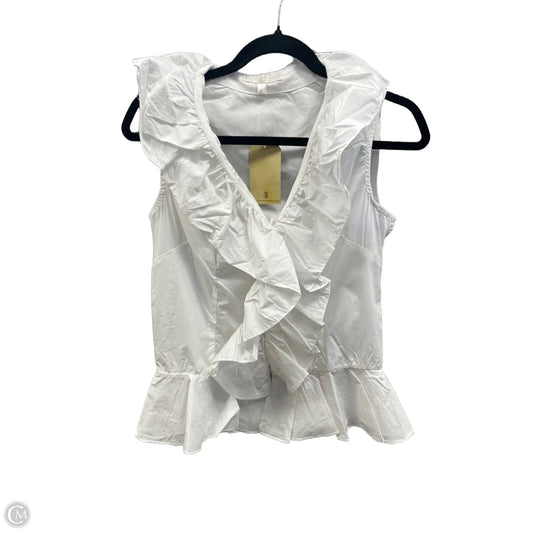 Blouse Sleeveless By Clothes Mentor In White, Size: S