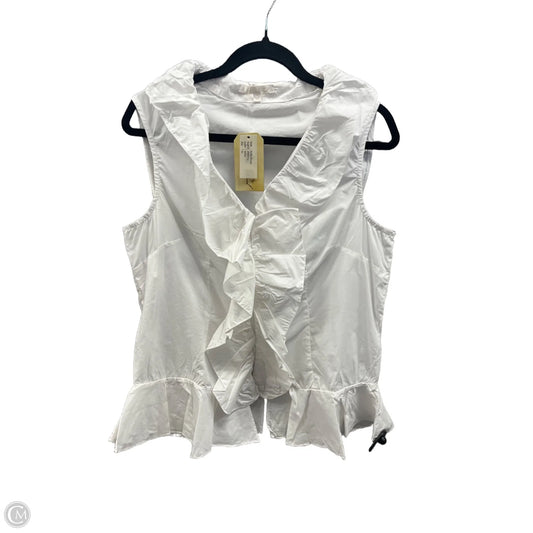 Blouse Sleeveless By Clothes Mentor In White, Size: Xl