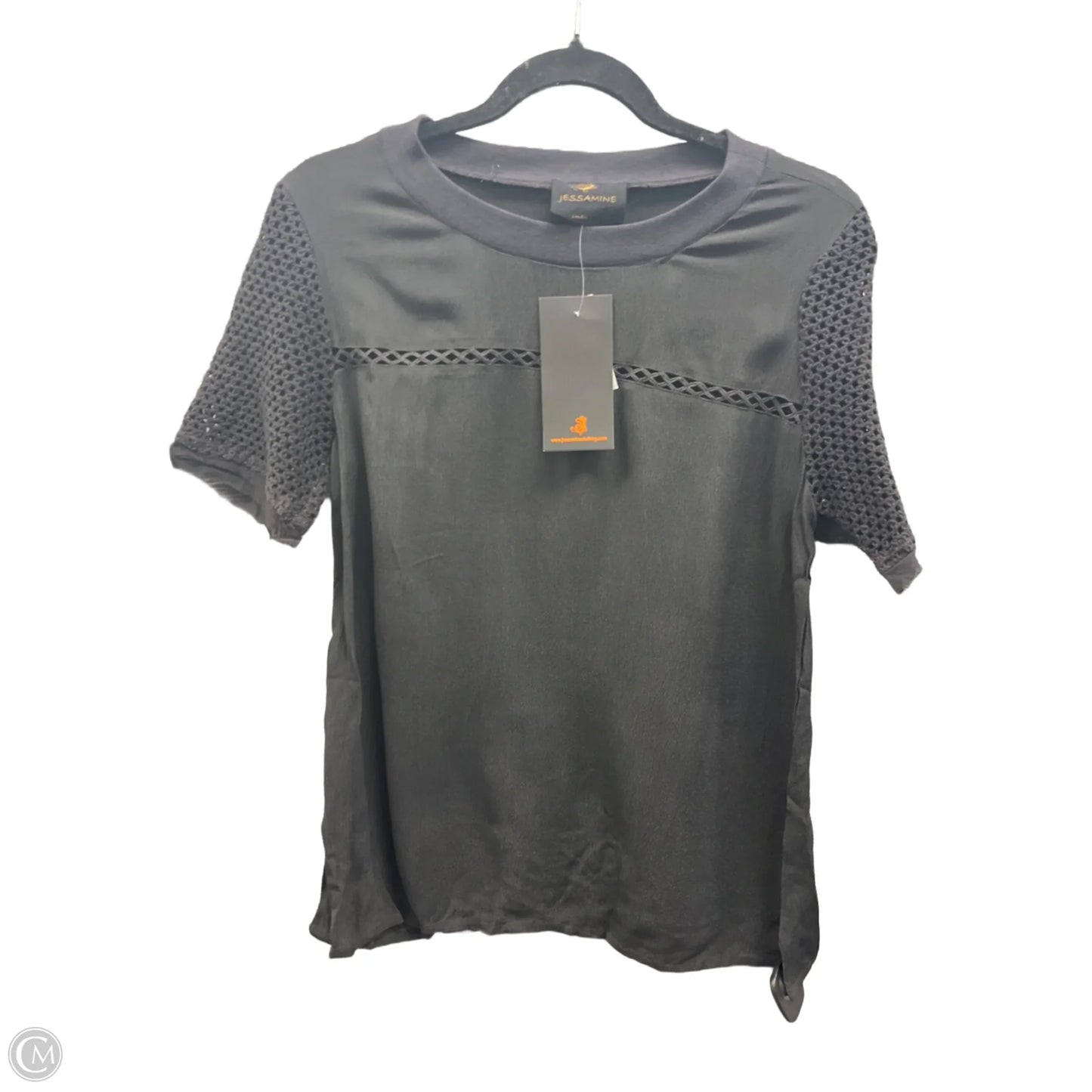 Top Short Sleeve By Clothes Mentor In Black, Size: S