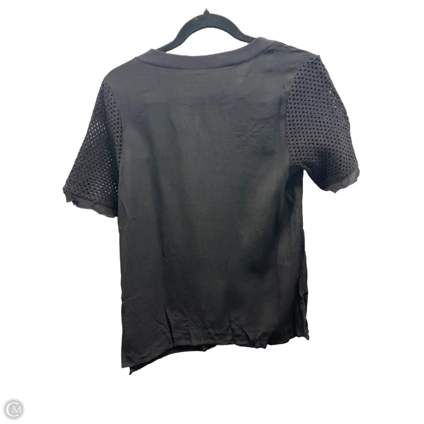 Top Short Sleeve By Clothes Mentor In Black, Size: S