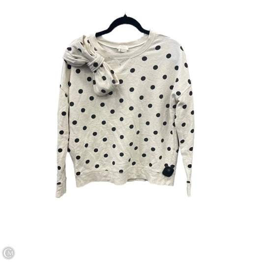 Sweatshirt Designer By Kate Spade In Polkadot Pattern, Size: Xs