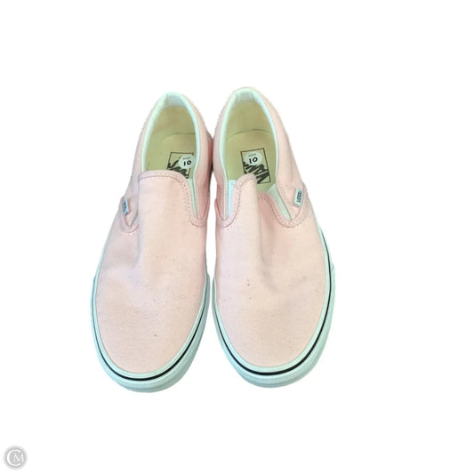 Shoes Sneakers By Vans In Pink, Size: 10