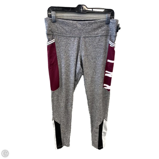 Athletic Leggings By Pink In Grey, Size: L
