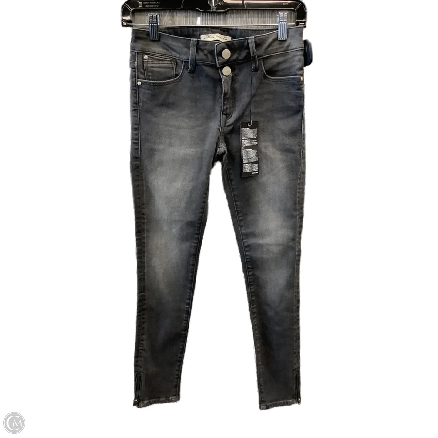 Jeans Skinny By Mavi In Black Denim, Size: 0