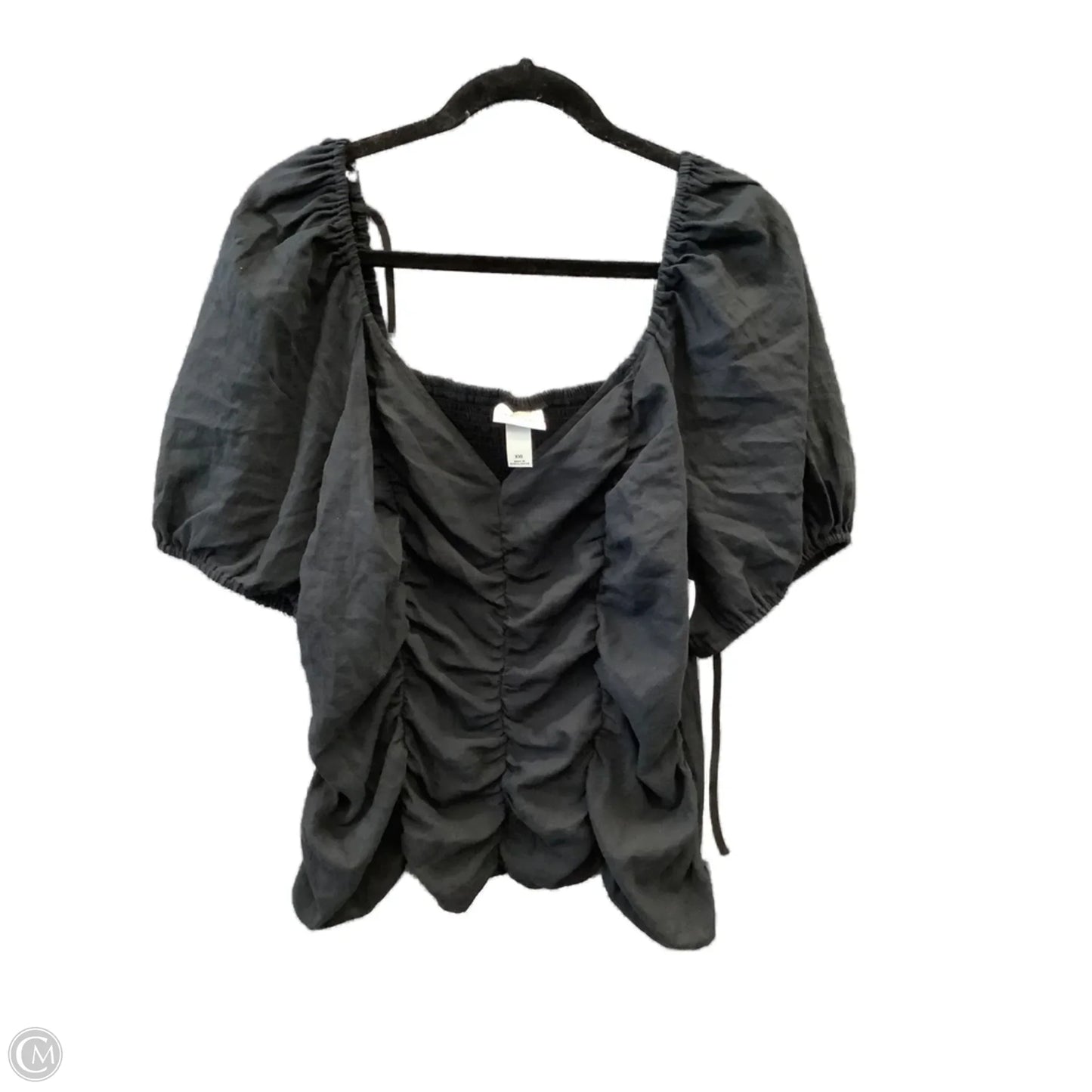 Top Short Sleeve By Ava & Viv In Blue, Size: Xxl