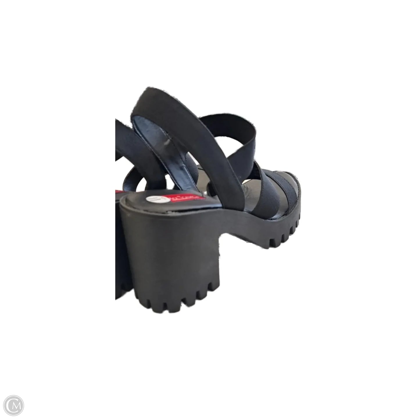 Sandals Heels Block By Clothes Mentor In Black, Size: 11