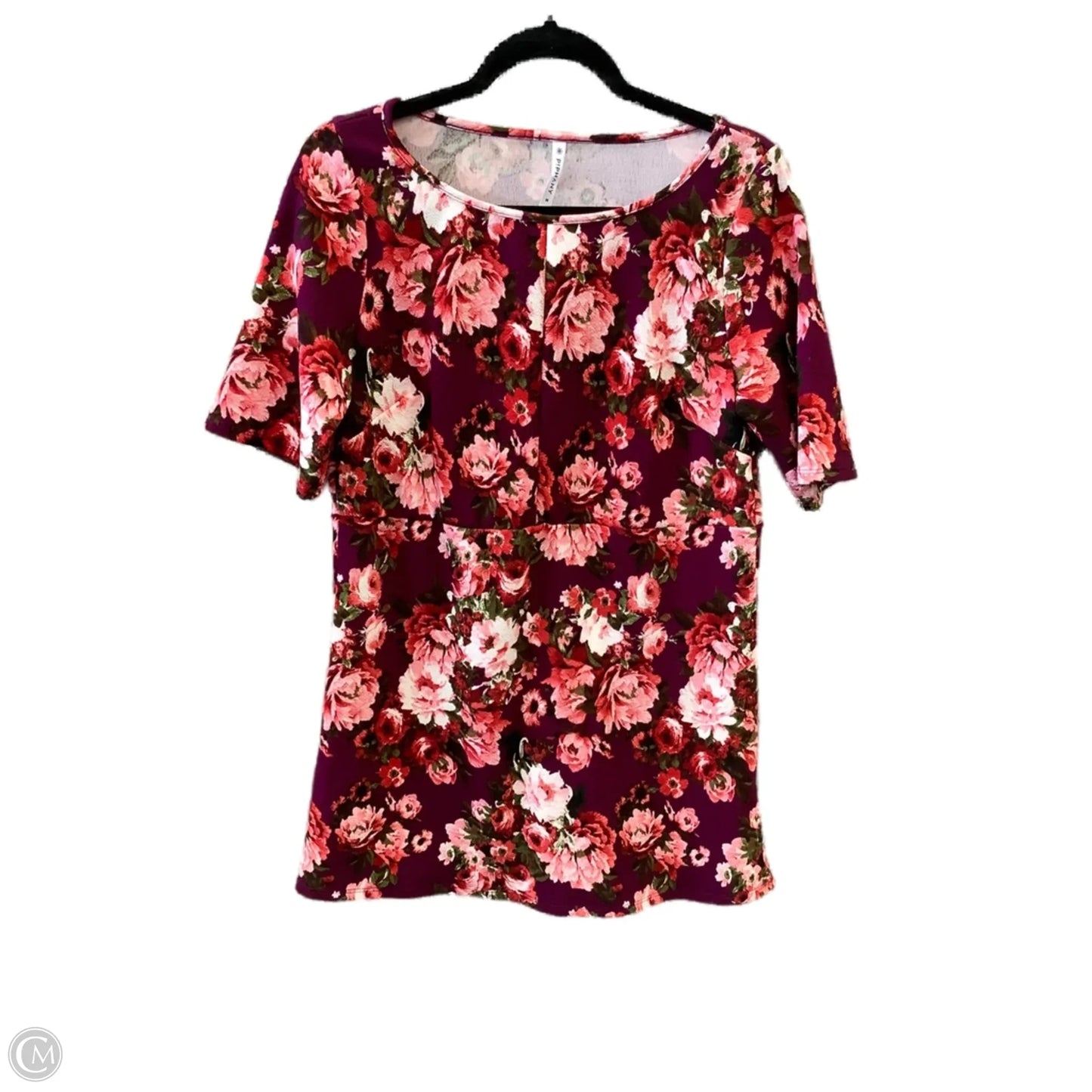 Dress Casual Short By Cme In Maroon, Size: M