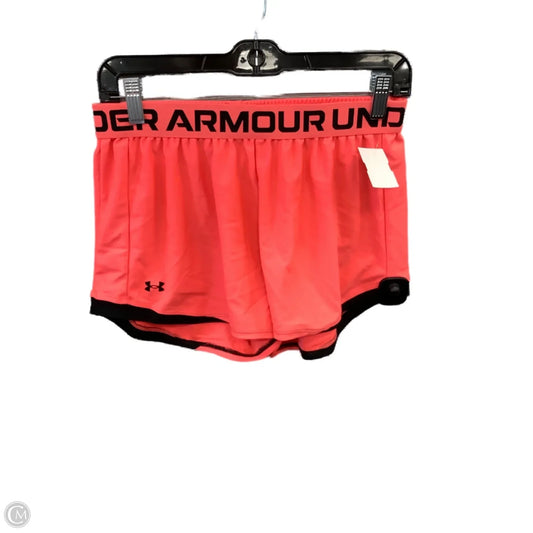 Athletic Shorts By Under Armour In Orange, Size: M