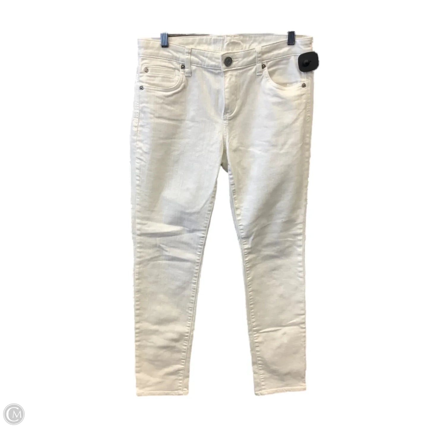 Jeans Skinny By Kut In White Denim, Size: 8