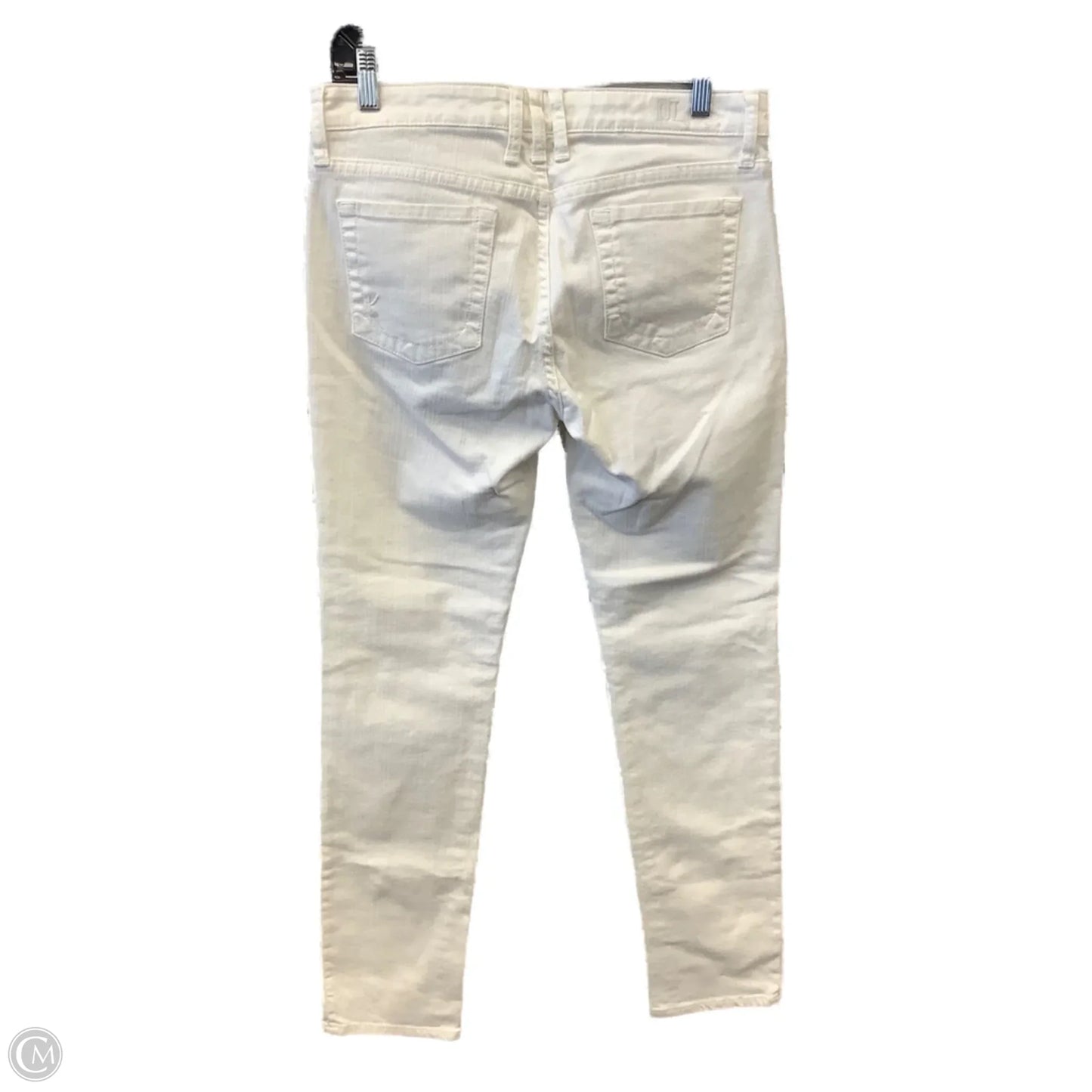 Jeans Skinny By Kut In White Denim, Size: 8