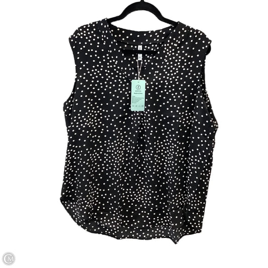 Blouse Sleeveless By Clothes Mentor In Black, Size: 2x