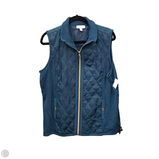 Vest Other By Susan Graver In Teal, Size: L