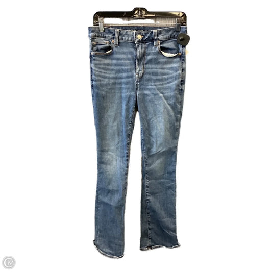 Jeans Flared By American Eagle In Blue Denim, Size: 10