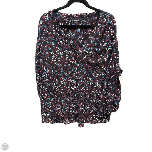 Top Long Sleeve By Maurices In Black, Size: 3x