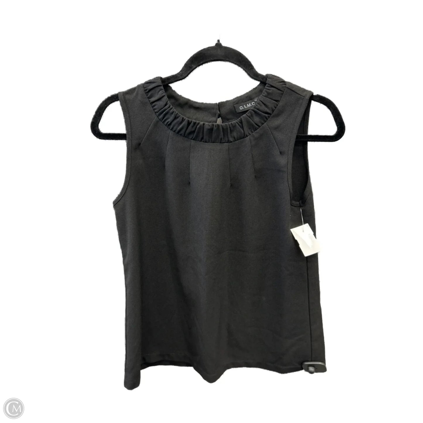 Top Sleeveless By Clothes Mentor In Black, Size: M