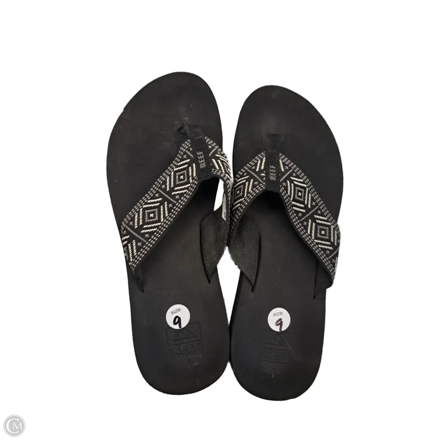 Sandals Flip Flops By Reef In Black, Size: 9