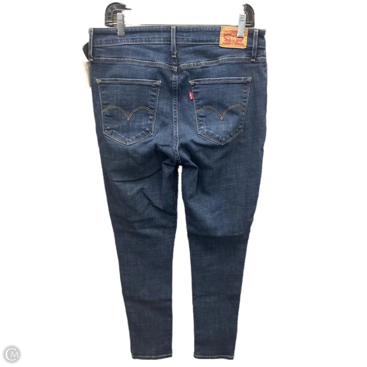 Jeans Skinny By Levis In Blue Denim, Size: 14