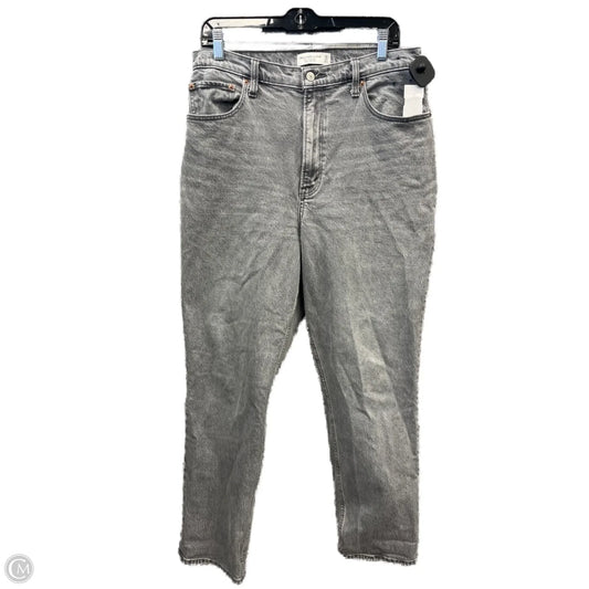 Jeans Boyfriend By Abercrombie And Fitch In Grey Denim, Size: 12