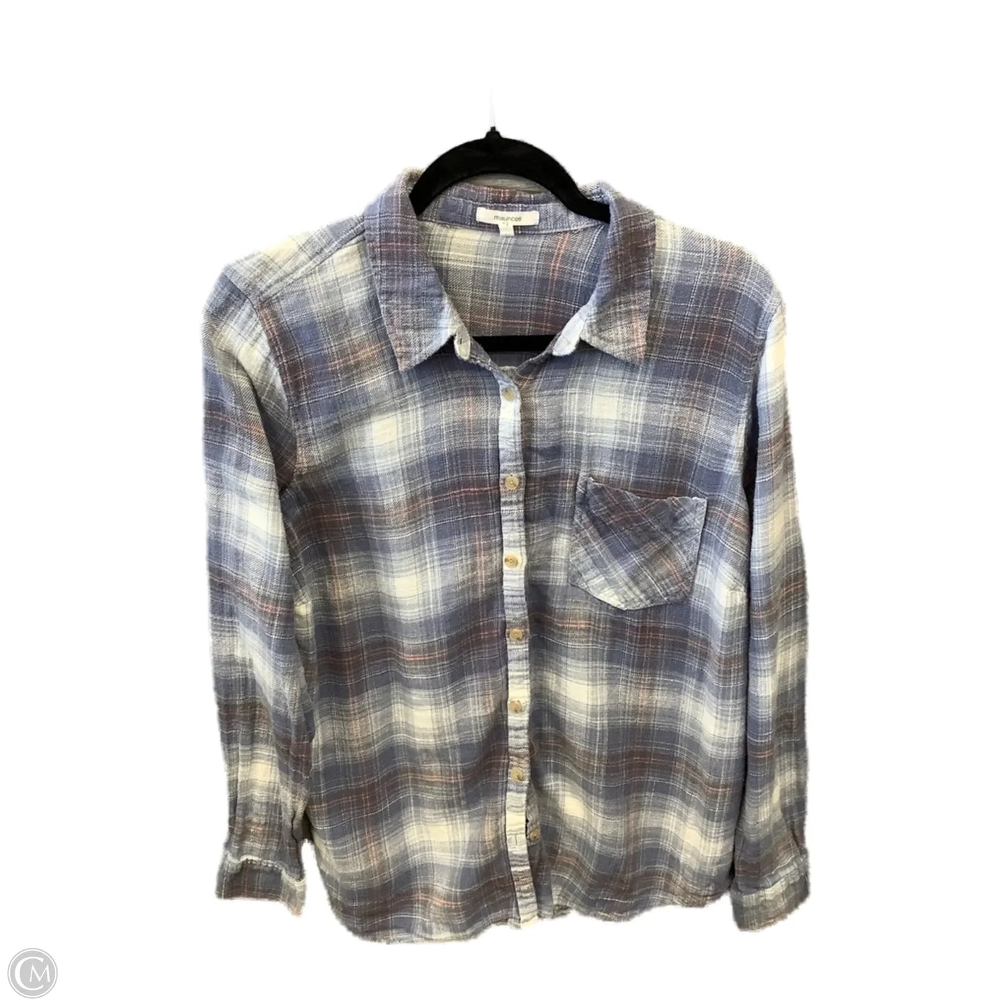 Top Long Sleeve By Maurices In Blue, Size: S