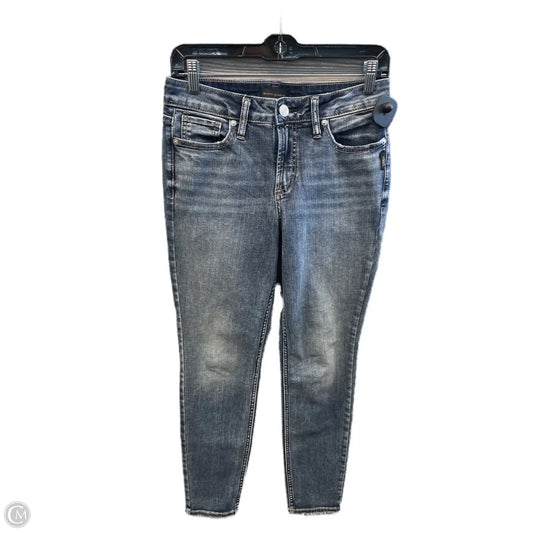 Jeans Skinny By Silver In Blue Denim, Size: 8