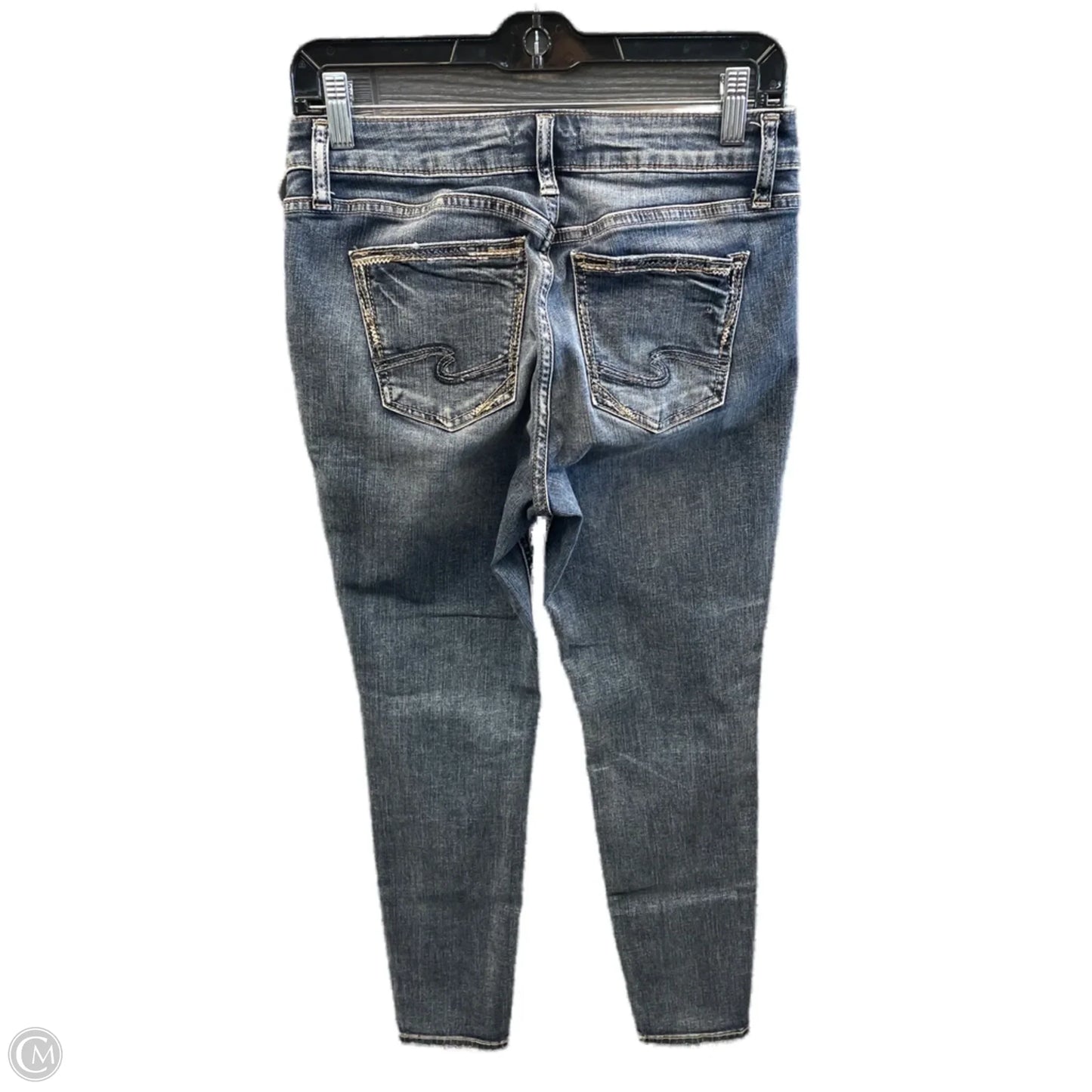 Jeans Skinny By Silver In Blue Denim, Size: 8