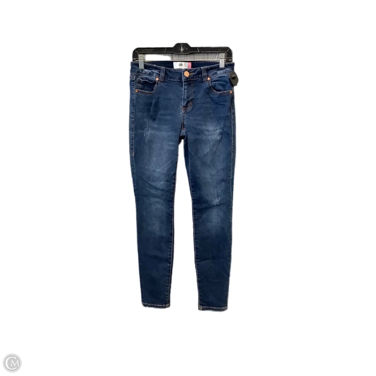 Jeans Skinny By Cabi In Blue Denim, Size: 4