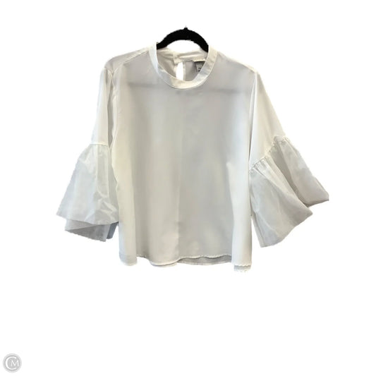 Blouse 3/4 Sleeve By A New Day In White, Size: Xxl
