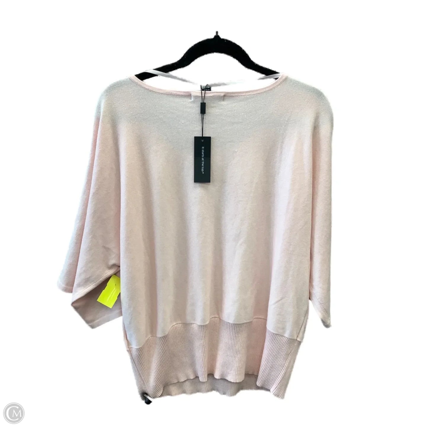 Top 3/4 Sleeve By Cable And Gauge In Pink, Size: 1x