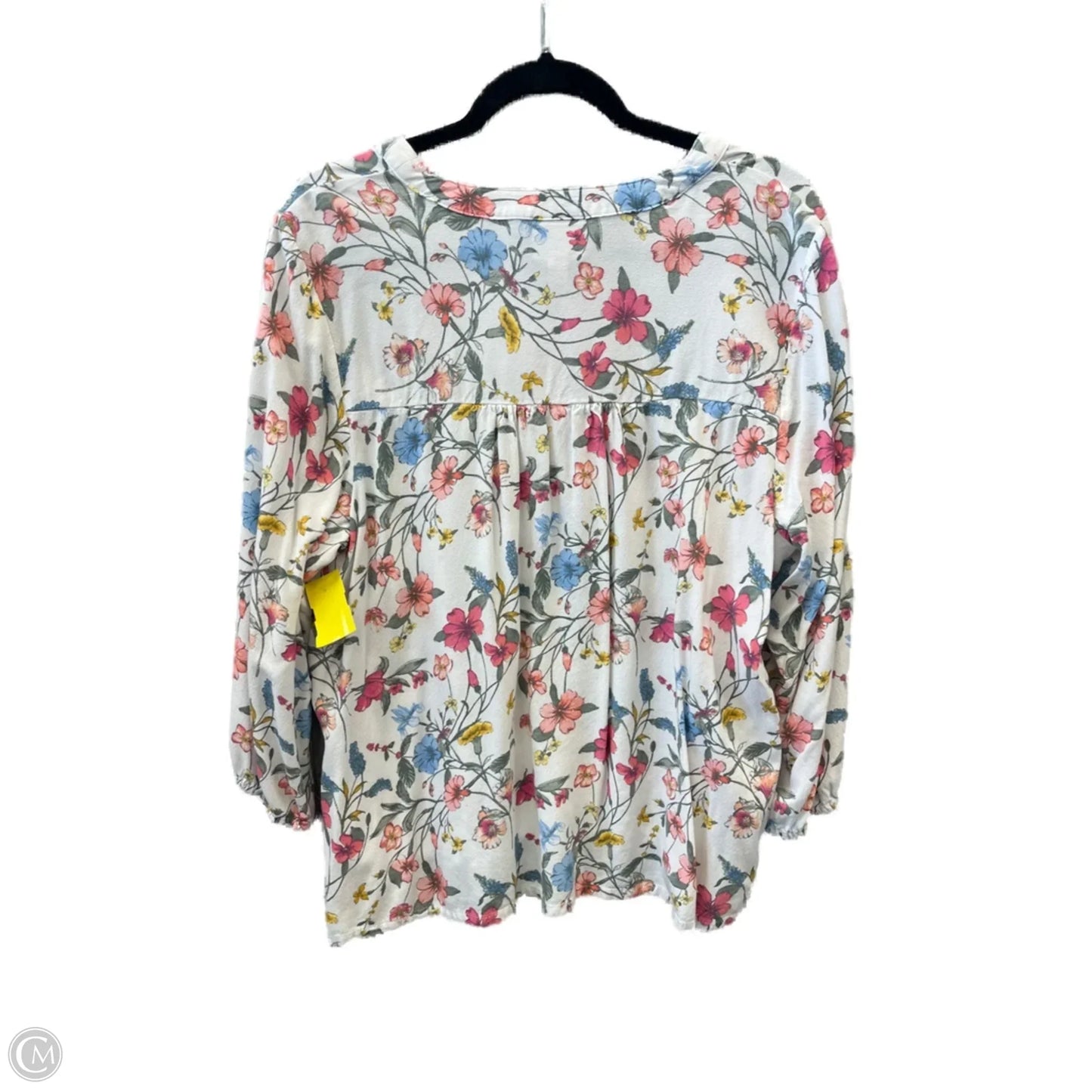 Top Long Sleeve By St Johns Bay In White, Size: Xxl