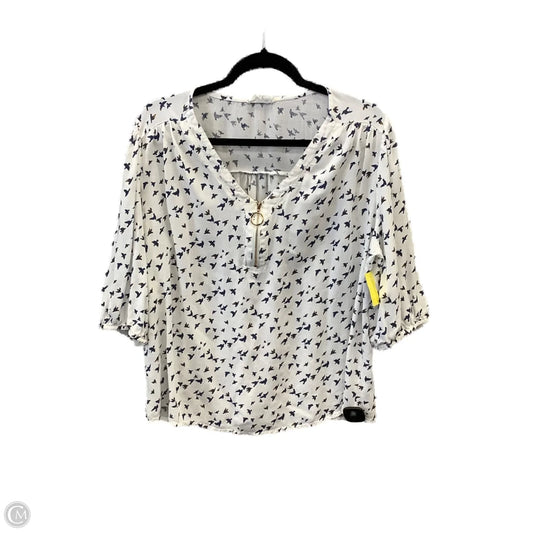 Top Short Sleeve By Siren Lily In White, Size: 2x