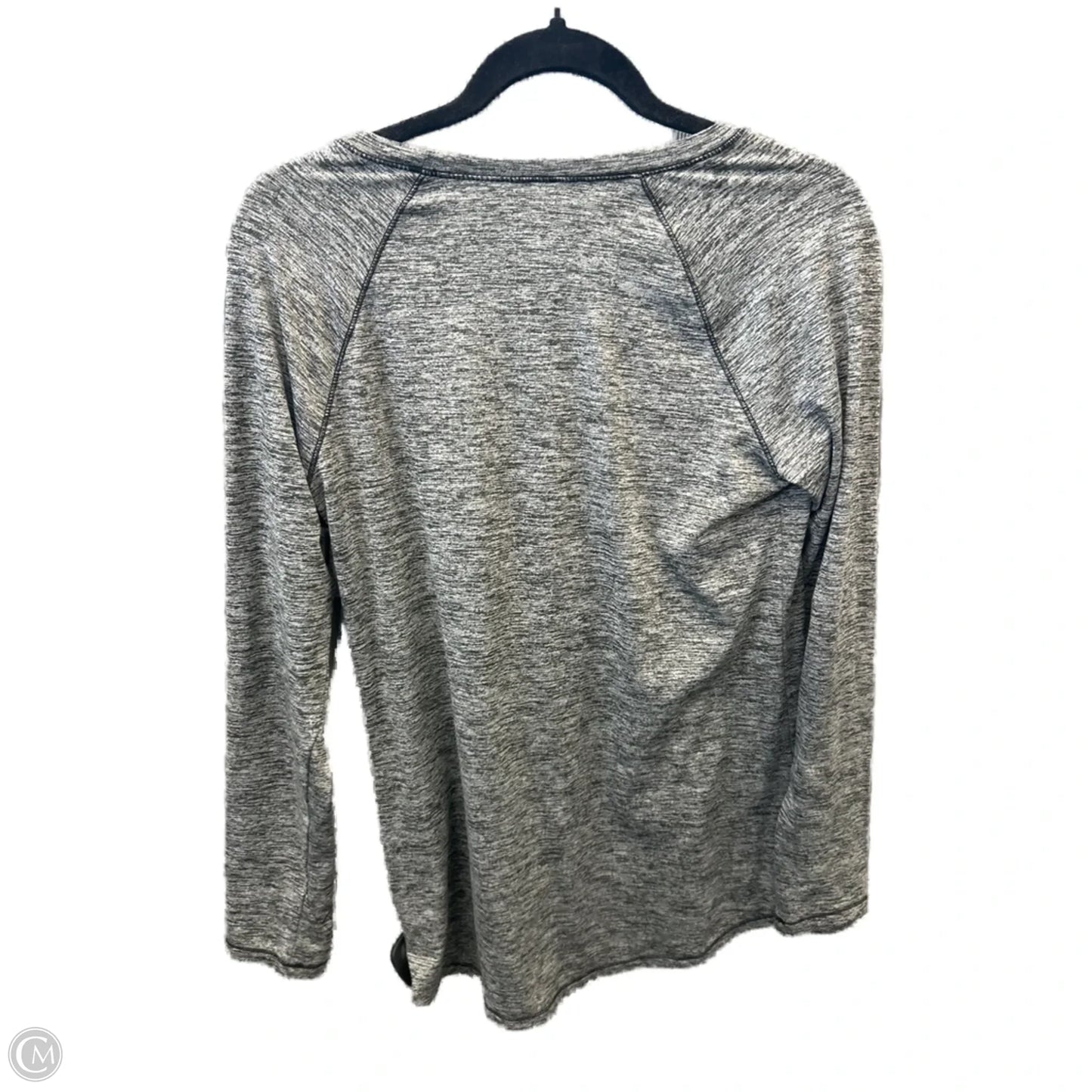 Athletic Top Long Sleeve Crewneck By Cuddl Duds In Grey, Size: M