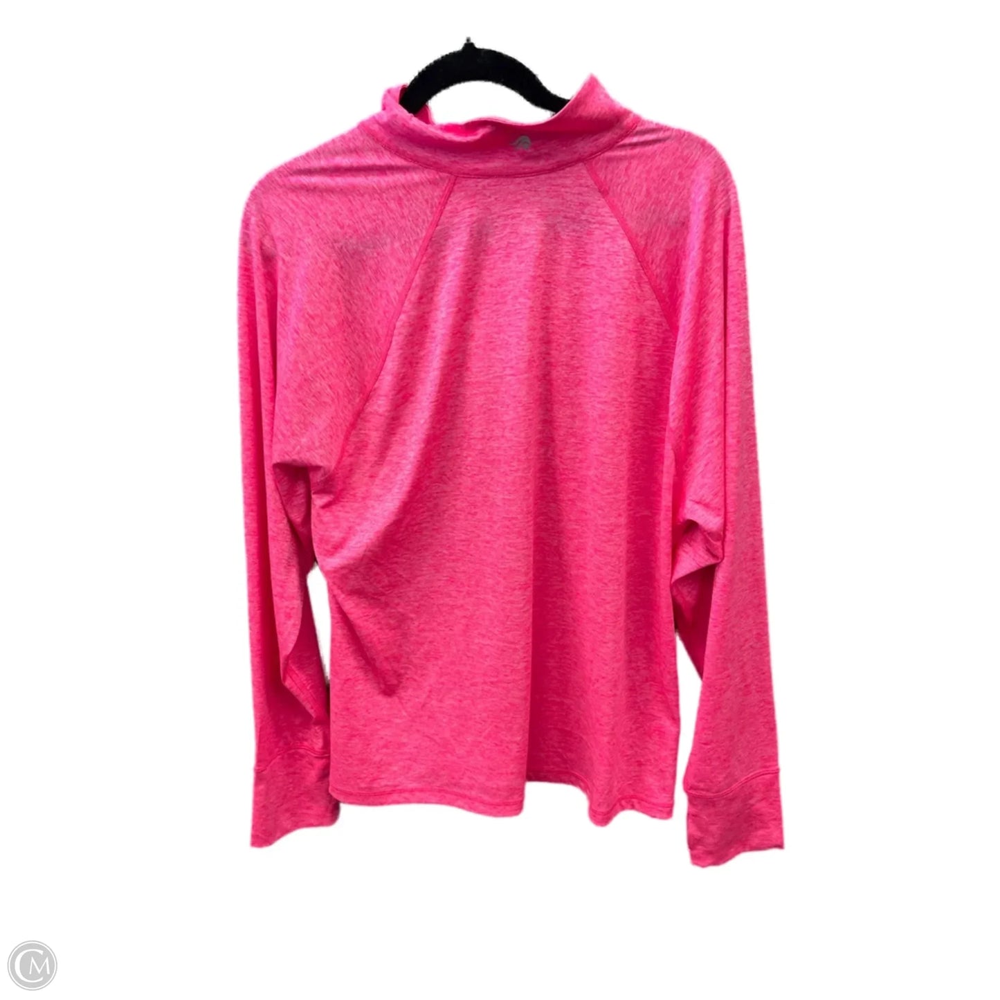 Athletic Top Long Sleeve Collar By Ideology In Pink, Size: Xxl