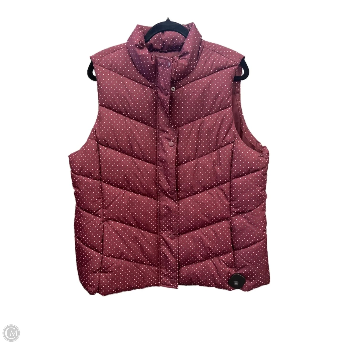 Vest Puffer & Quilted By Gap In Maroon, Size: Xxl