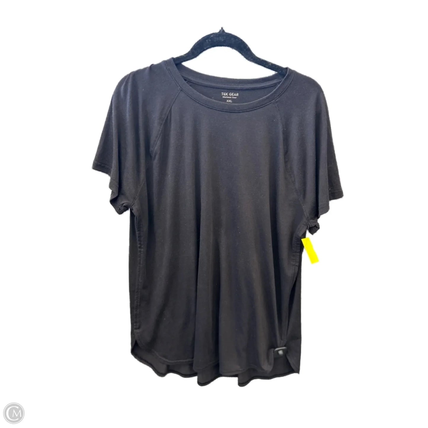 Athletic Top Short Sleeve By Tek Gear In Black, Size: Xxl