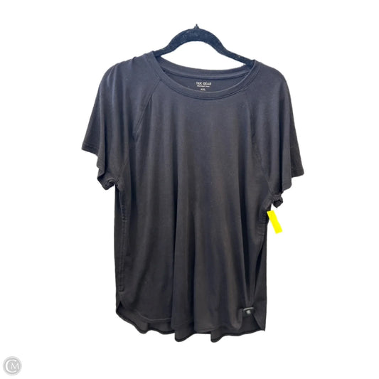 Athletic Top Short Sleeve By Tek Gear In Black, Size: Xxl