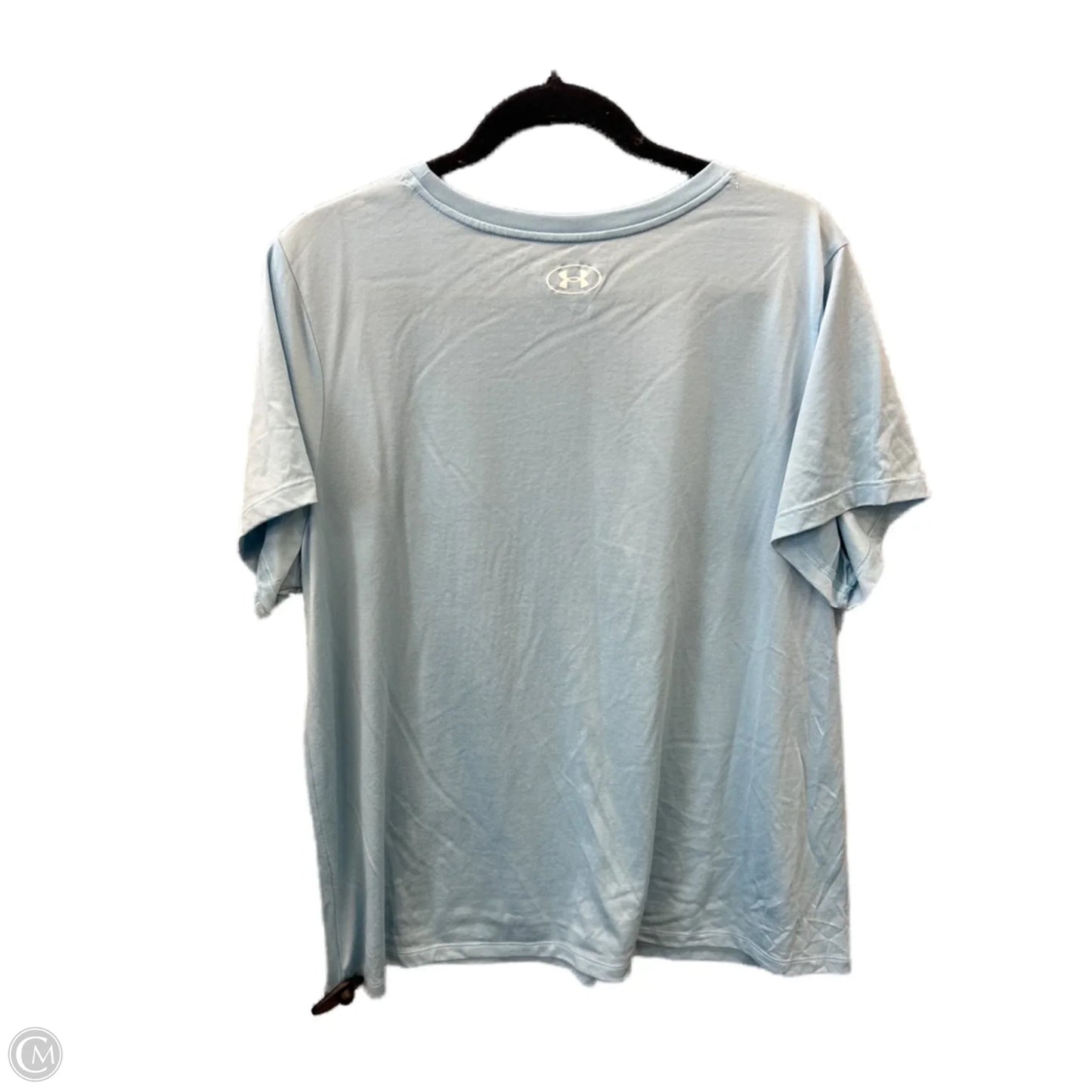 Athletic Top Short Sleeve By Under Armour In Blue, Size: 1x