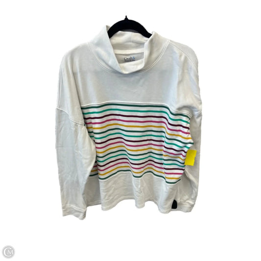 Sweatshirt Collar By Croft And Barrow In White, Size: Xxl