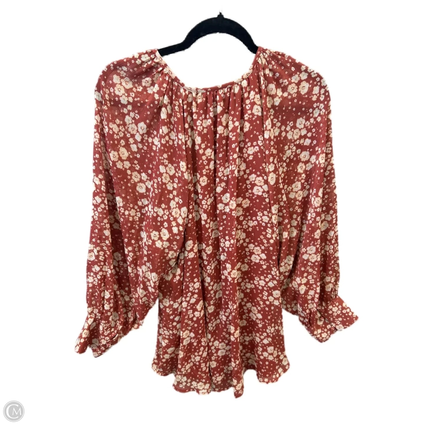 Top Long Sleeve By Lc Lauren Conrad In Brown, Size: Xl