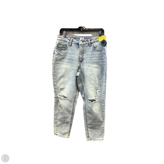 Jeans Boyfriend By Time And Tru In Blue Denim, Size: 10