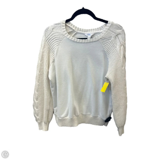 Sweater By Time And Tru In White, Size: M