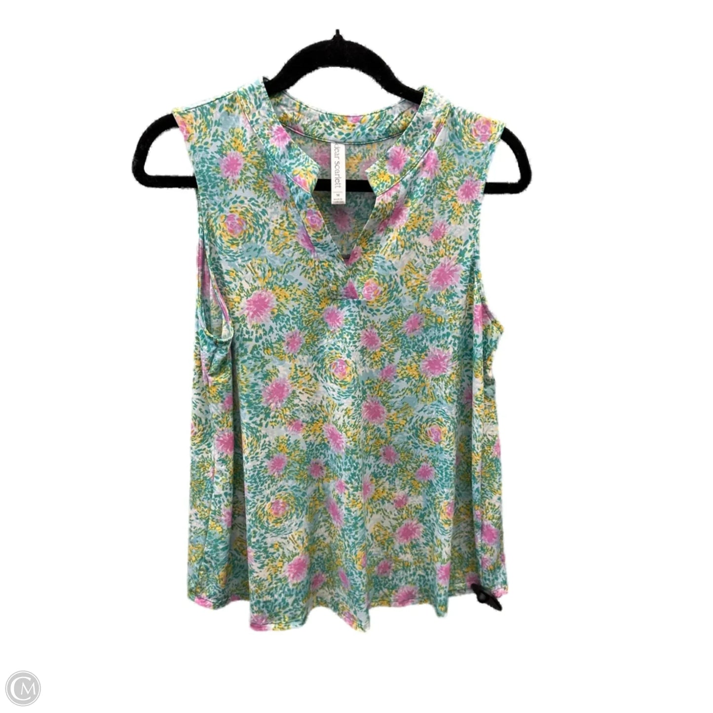 Blouse Sleeveless By Dear Scarlett In Green, Size: M