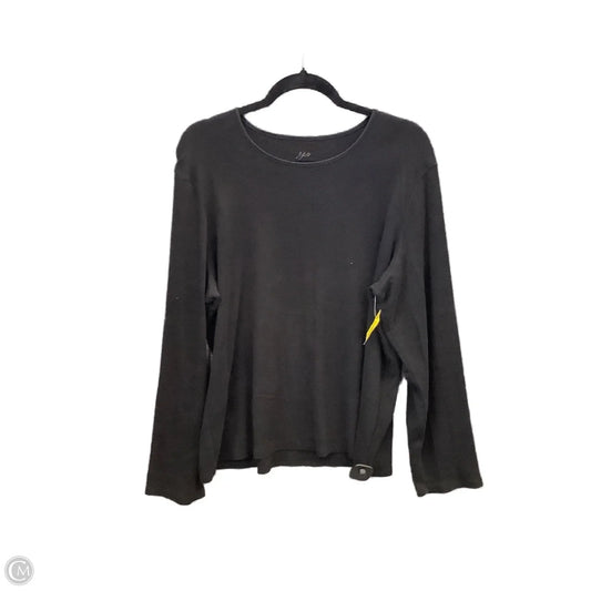Top Long Sleeve Basic By J. Jill In Black, Size: Xl