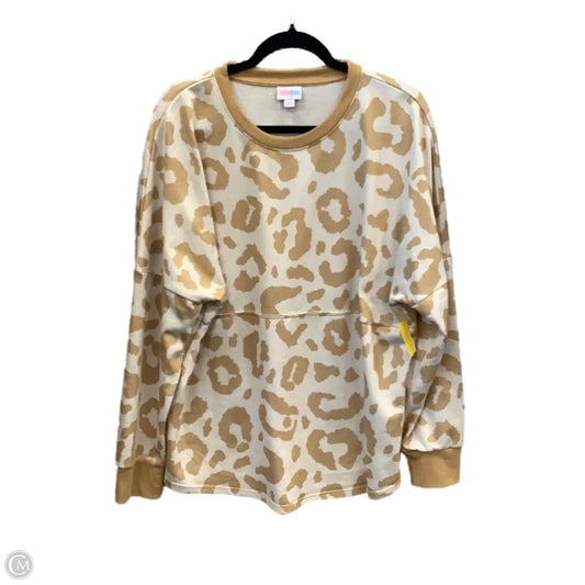 Sweatshirt Crewneck By Lularoe In Yellow, Size: L