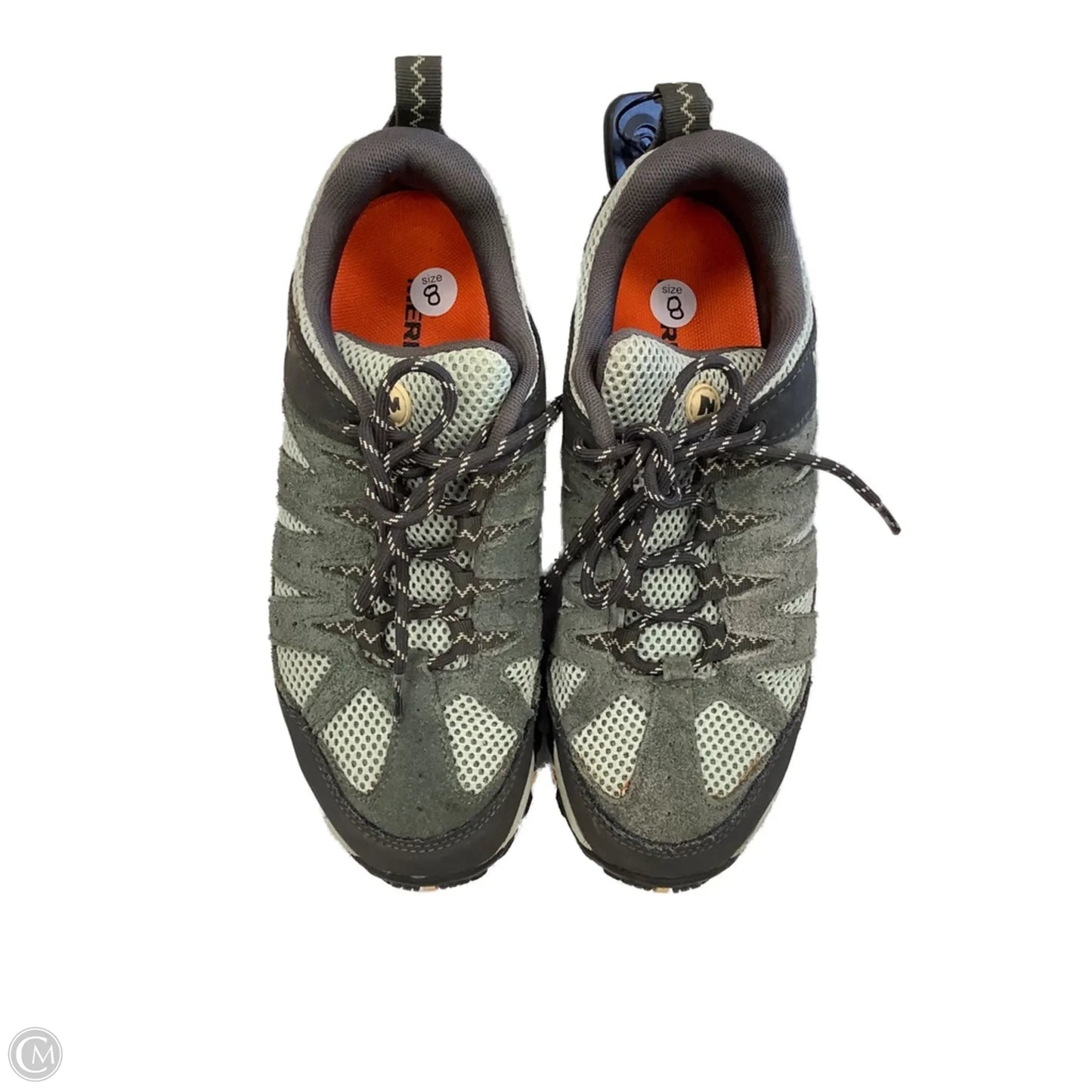 Shoes Hiking By Merrell In Green, Size: 8