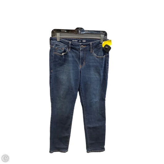 Jeans Straight By Old Navy In Blue Denim, Size: 4p